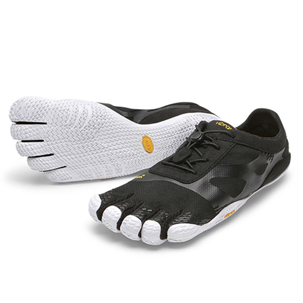 Vibram Five Fingers Mens KSO EVO - Training Shoes Black/White - IVW097583